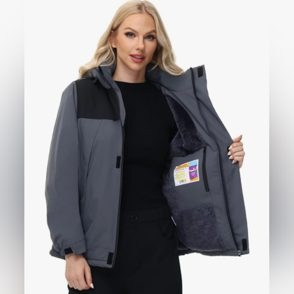*nwt* insulated waterproof winter coat women's size xl - Picture 2 of 6